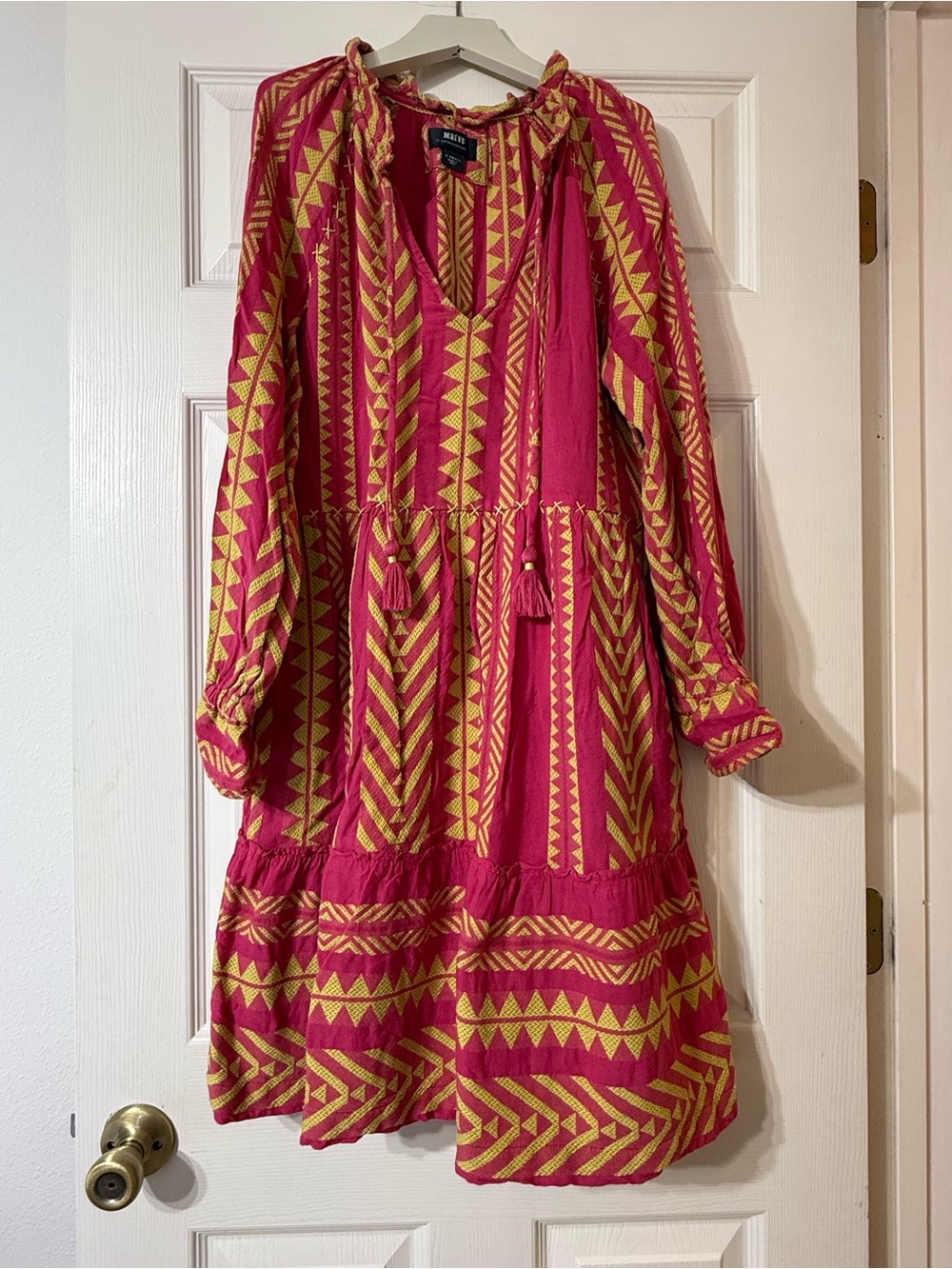 Maeve by Anthropologie Dominique Tunic Embroidered Dress Size XS
